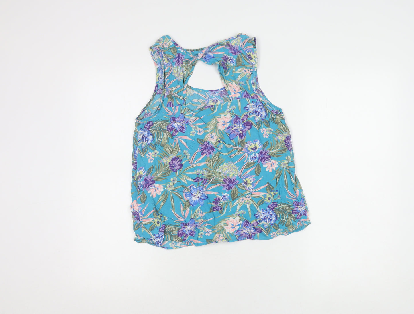 New Look Womens Floral Top Multicoloured Size 10