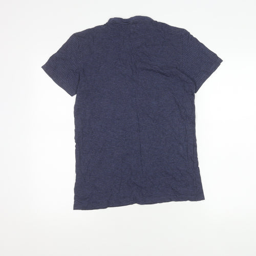 Gap Men's Blue XS Striped Cotton T-Shirt
