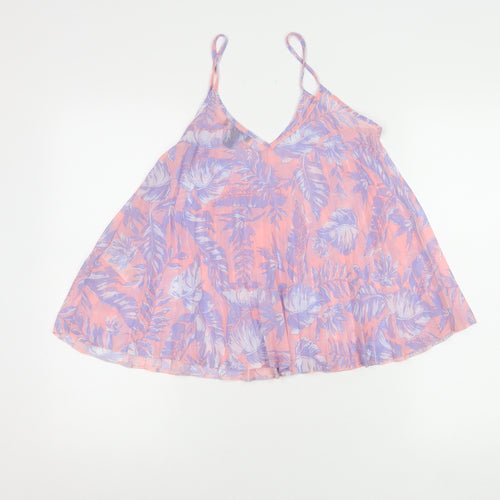 New Look Women's Pink Floral Camisole Tank Size 8