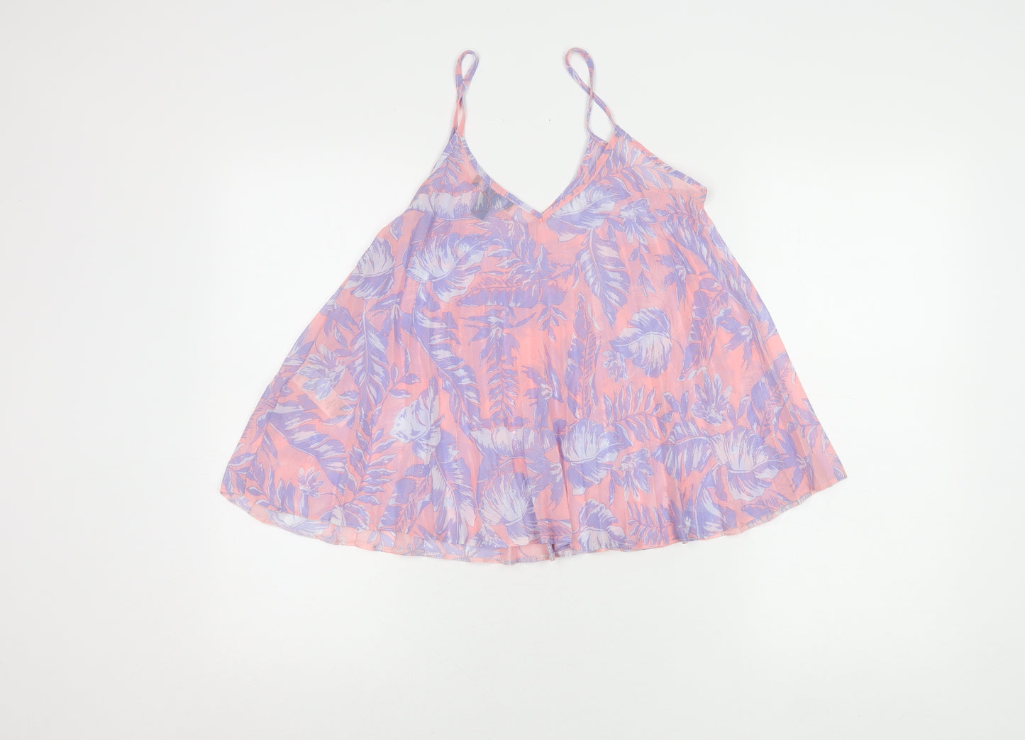New Look Women's Pink Floral Camisole Tank Size 8