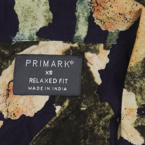 Primark Men's Multicoloured XS Relaxed Fit Shirt