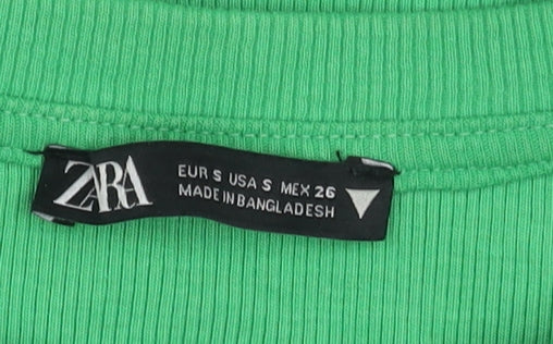 Zara Women’s Green Sleeveless Tank Top Size 10