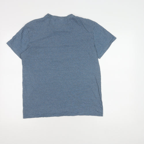 Next Men’s Blue Striped Crew Neck T-Shirt, S