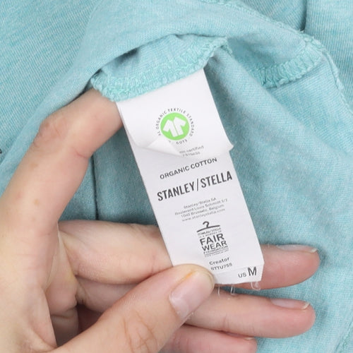 Stanley/Stella Men's Blue Graphic T-Shirt, L