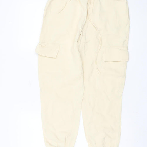 Zara Beige Cargo Trousers, Women, Size 10, Spring/Summer