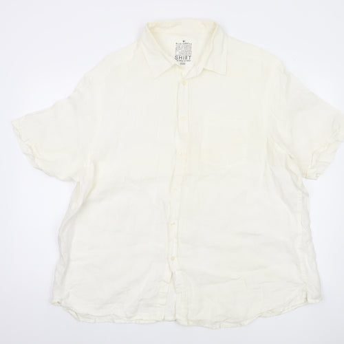 Marks and Spencer Men's XL White Cotton Shirt