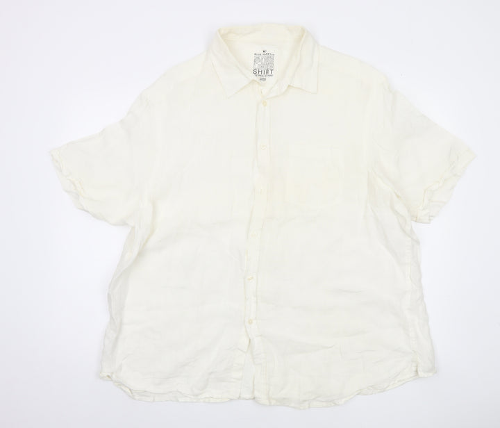 Marks and Spencer Men's XL White Cotton Shirt