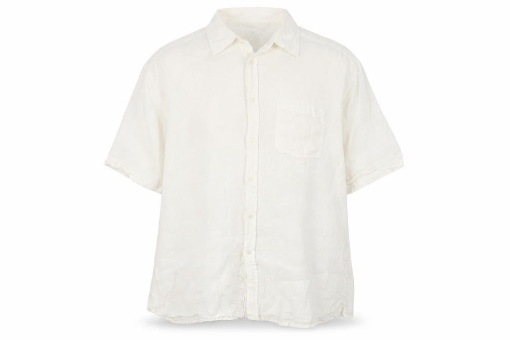 Front view of Marks & Spencer Men's XL White Cotton Shirt