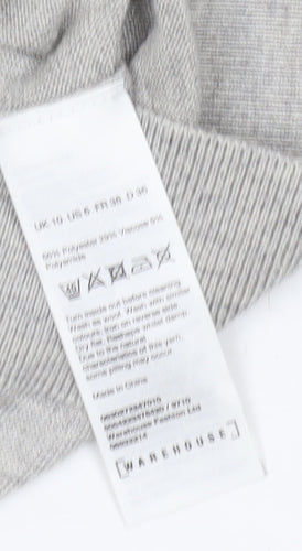 Warehouse Women's Grey Pullover Jumper Size 10
