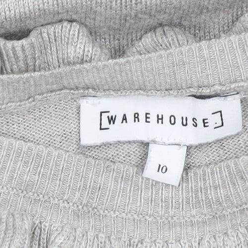 Warehouse Women's Grey Pullover Jumper Size 10