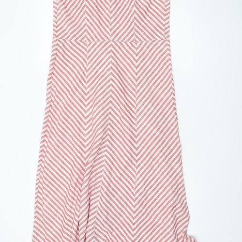 Max Studio Women's Red Striped Dress, Size 6