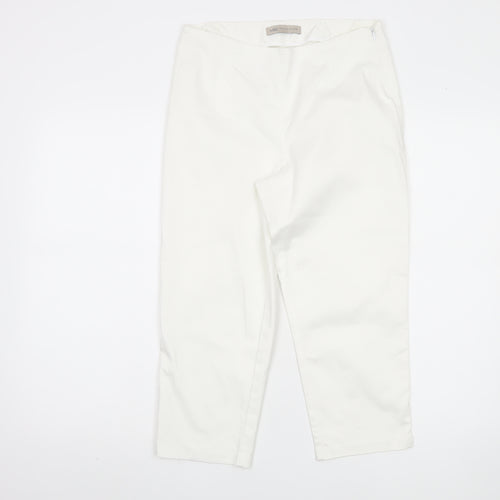Marks and Spencer Women's White Trousers Size 10