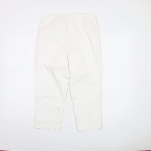 Marks and Spencer Women's White Trousers Size 10