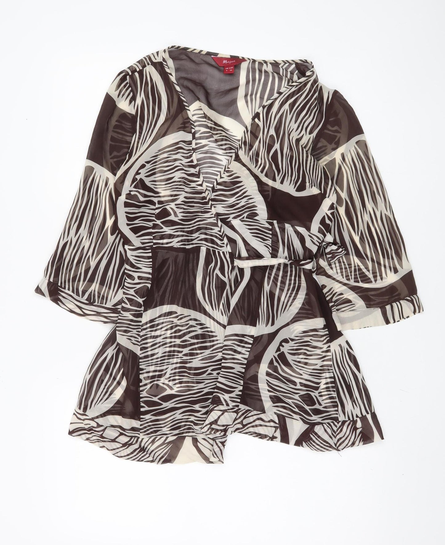 Monsoon Women's Multicoloured Wrap Top Size 8