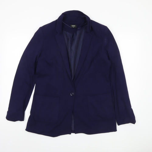 Oasis Women's Blue Blazer UK 12 Regular Fit Business