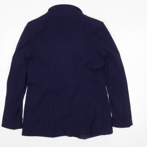 Oasis Women's Blue Blazer UK 12 Regular Fit Business