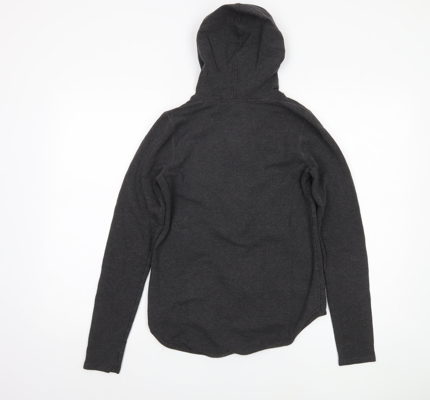 The White Company Women's Grey Full Zip Hoodie, Size 10