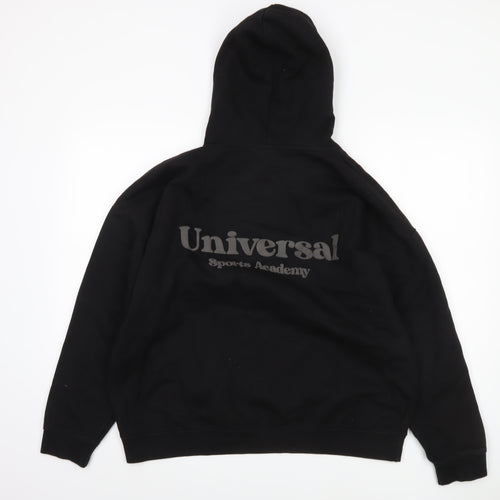 PrettyLittleThing Unisex Black Pullover Hoodie M