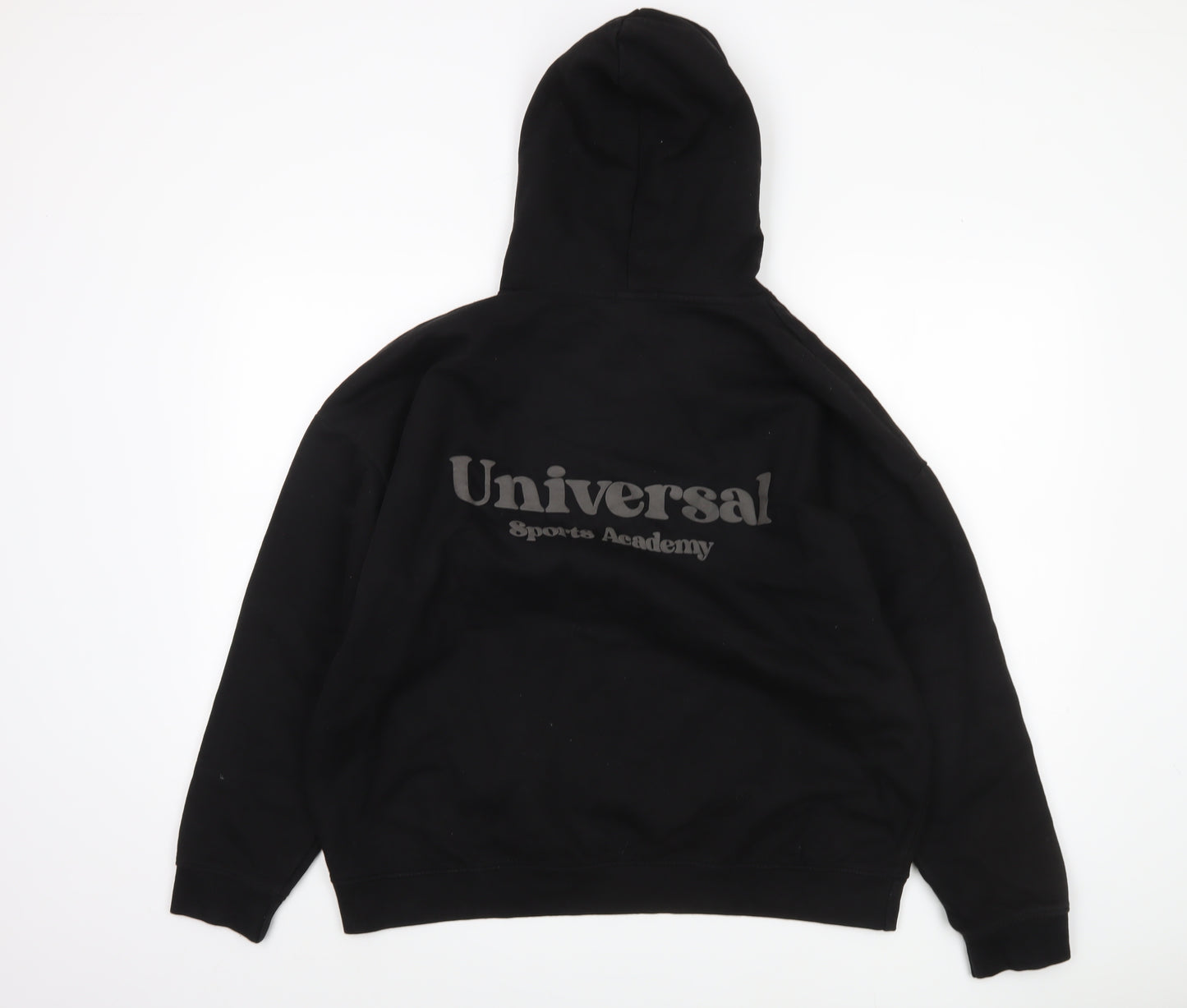PrettyLittleThing Unisex Black Pullover Hoodie M