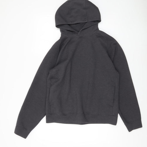 Uniqlo Men's Black Pullover Hoodie, Size M