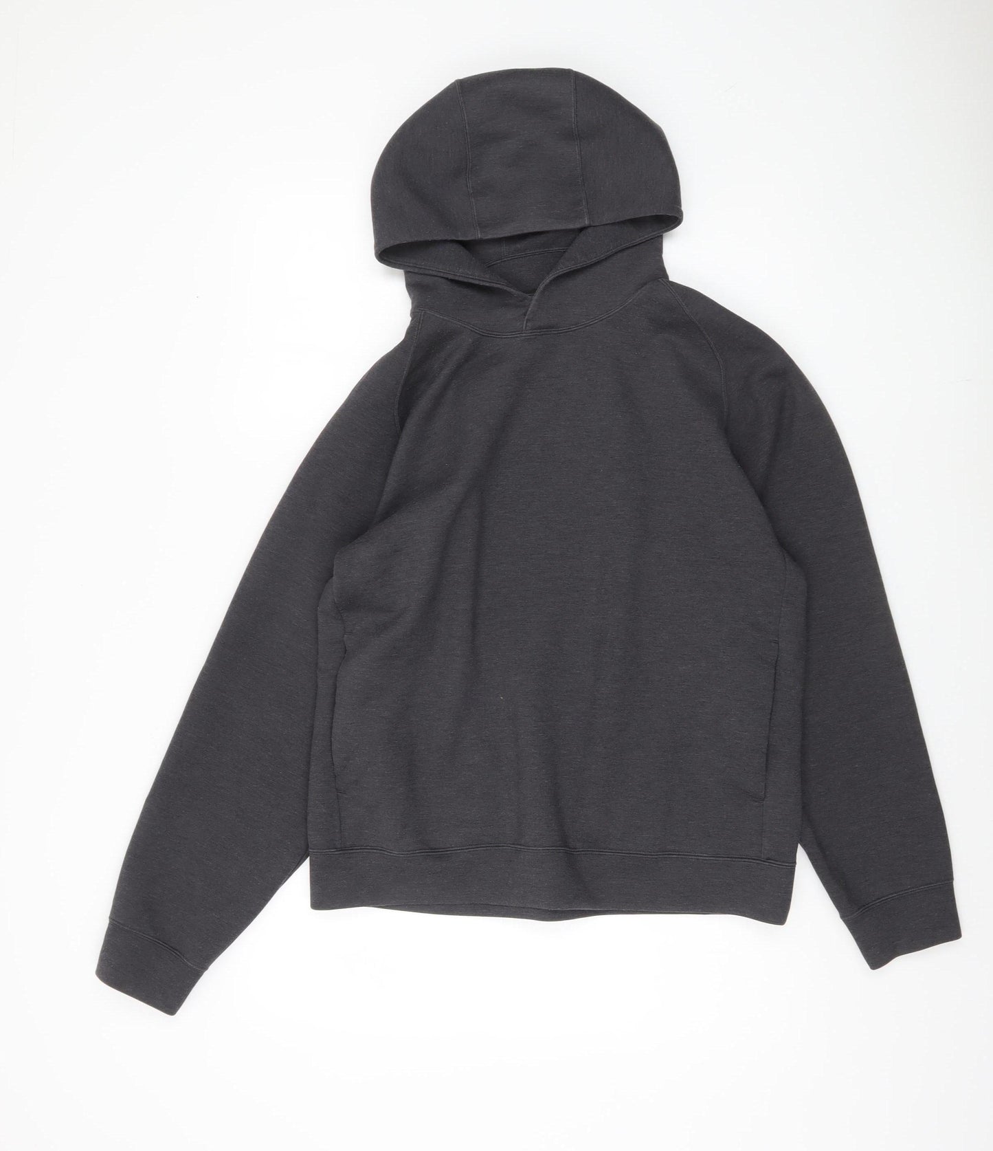 Uniqlo Men's Black Pullover Hoodie, Size M