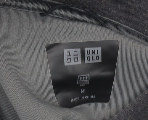 Uniqlo Men's Black Pullover Hoodie, Size M