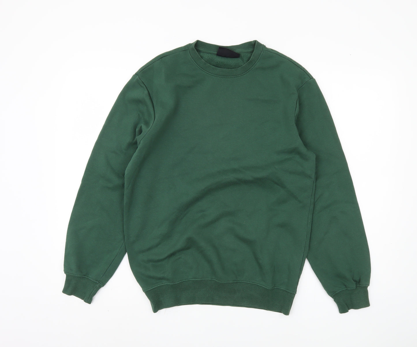 H&M Men's Green Crew Neck Sweatshirt XS Relaxed Fit
