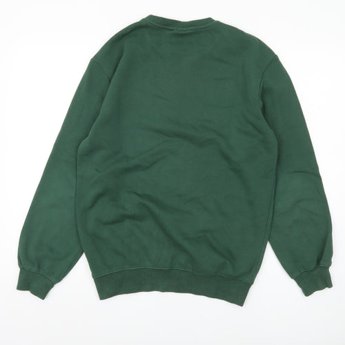 H&M Men's Green Crew Neck Sweatshirt XS Relaxed Fit