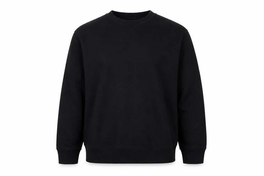 Front view of Topman Men's Black M Pullover Sweatshirt