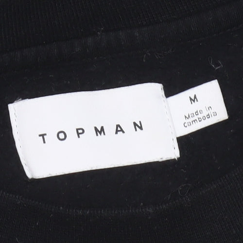 Topman Men's Black M Pullover Sweatshirt