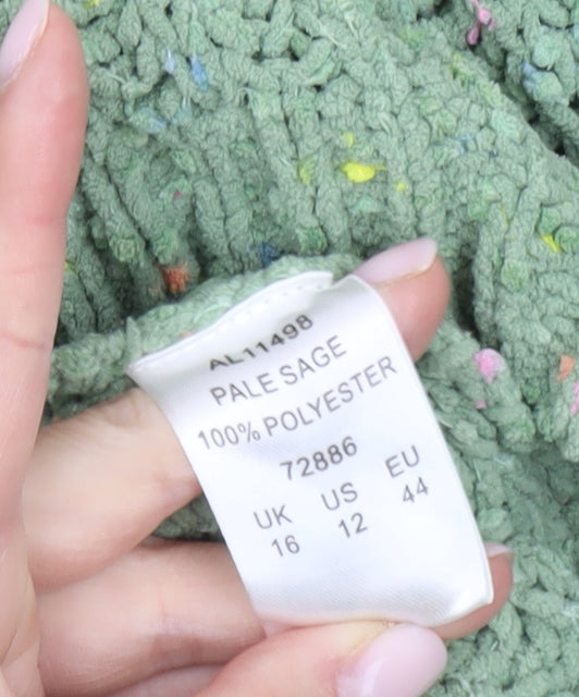 Cotton Traders Women's Green Pullover Jumper, Size 16
