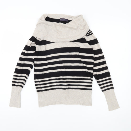 Marks and Spencer Women's Black Striped Pullover Jumper