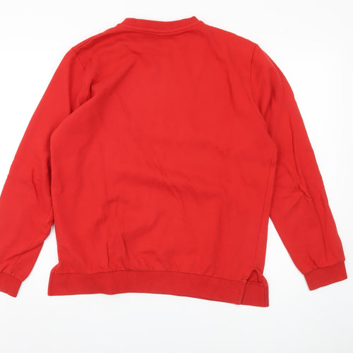 ASOS Men's Red Pullover Sweatshirt M Fleece