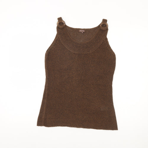 Phase Eight Women's Brown Knit Tank Top M