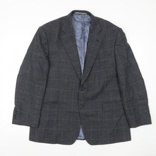 Marks & Spencer Men's Blue Wool Slim Blazer 42S Jacket