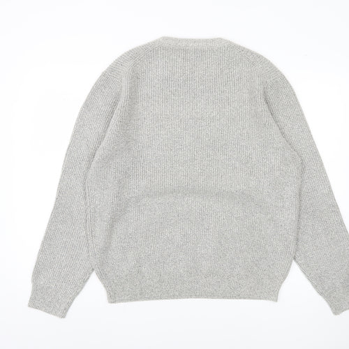 Marks and Spencer Men's Grey Pullover Jumper L