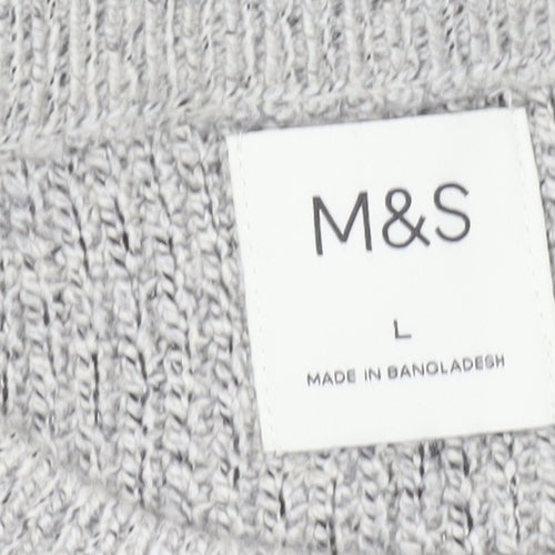 Marks and Spencer Men's Grey Pullover Jumper L
