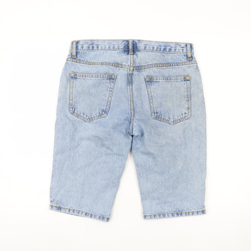 Topman Men's Blue Denim Slim Shorts 28 Casual
