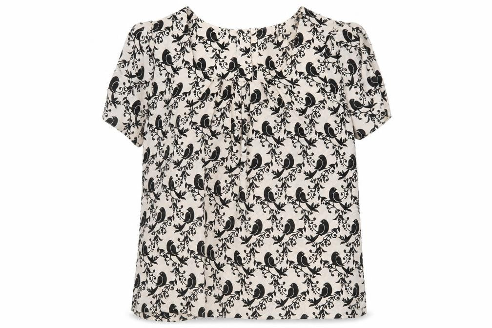 Dorothy Perkins Women's Animal Print Blouse Black Size 14