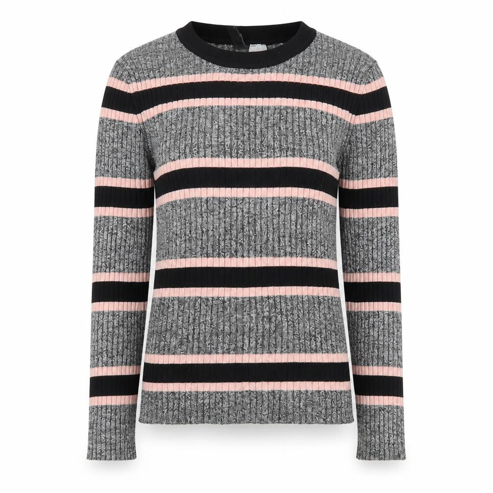 Front view of H&M Women's Multicoloured Striped jumper - XS