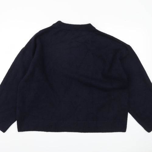 New Look Women's Blue XL Crew Neck Pullover Jumper