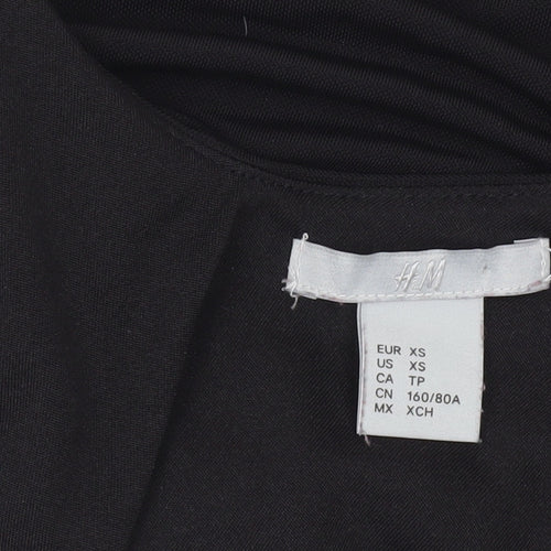 H&M Women's Black Camisole Tank Top Size 6