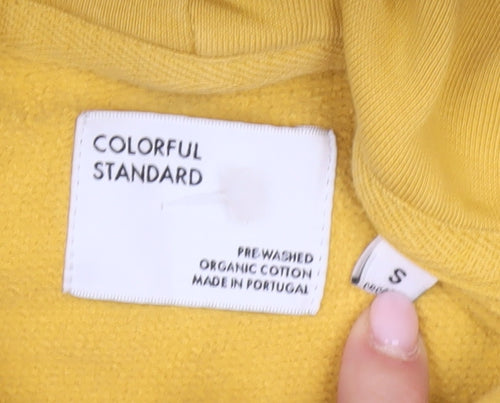 Colorful Standard Men's Yellow Pullover Hoodie, S
