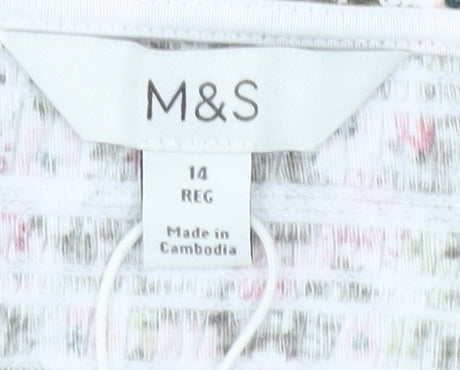 Marks & Spencer Women's Floral Top Size 14