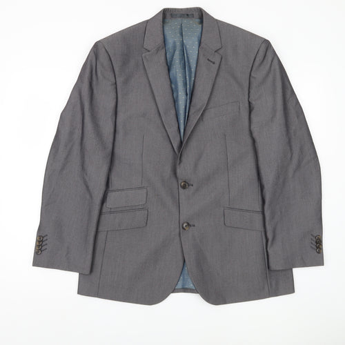 Greenwoods Men's Grey Tailored Blazer, M, Formal