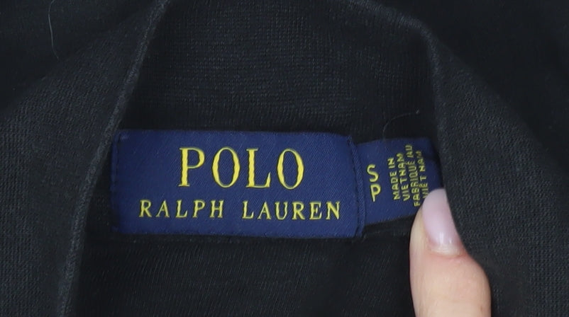 Polo Ralph Lauren Men's Black Sweatshirt, Size S, Logo, Zip