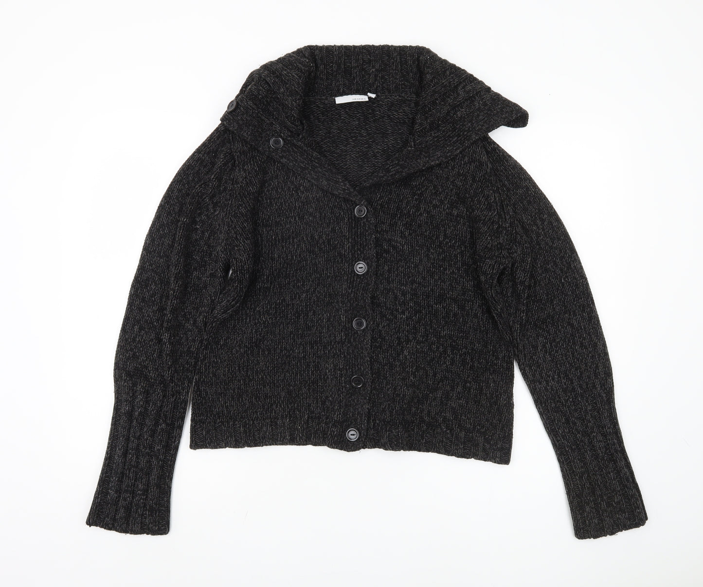 Hennes Women's Black Cardigan Jumper, Size L