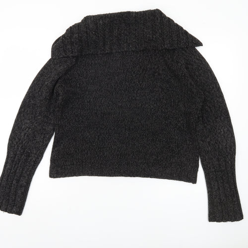 Hennes Women's Black Cardigan Jumper, Size L