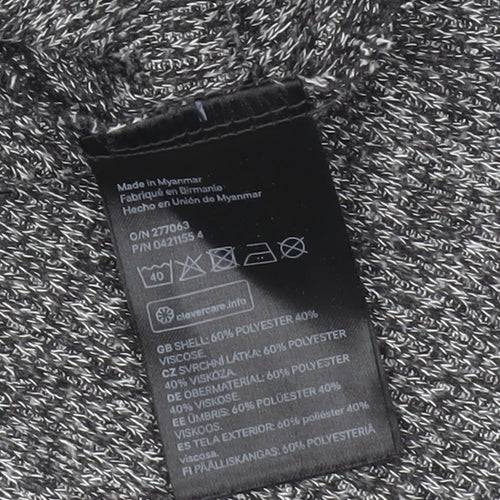 H&M Women's Grey XS Mock Neck Jumper