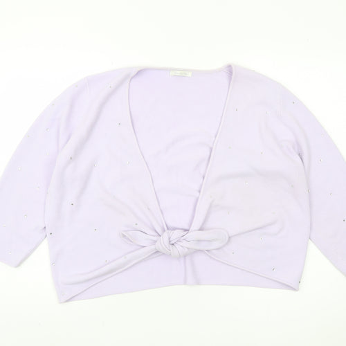 BerkertEx Women's Purple Studded Shrug Size 20